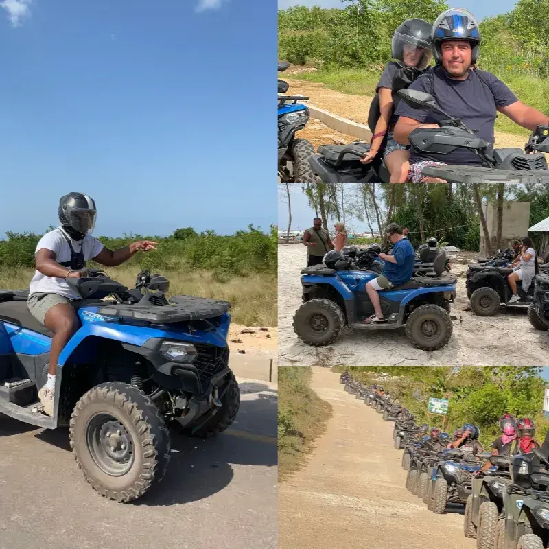 Quad Bike Adventure - Double Rider Village and Beach Safari