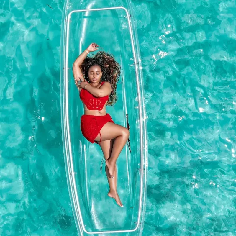 Transparent Kayak - 1-Hour Full Ocean Cruise